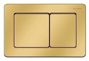 Фото Кнопка смыва Caprigo Bricks Steel BS003-oro золото матовое