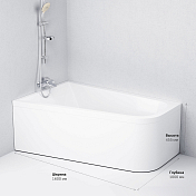 Акриловая ванна AM.PM Spirit 160х100 L , изображение 8
