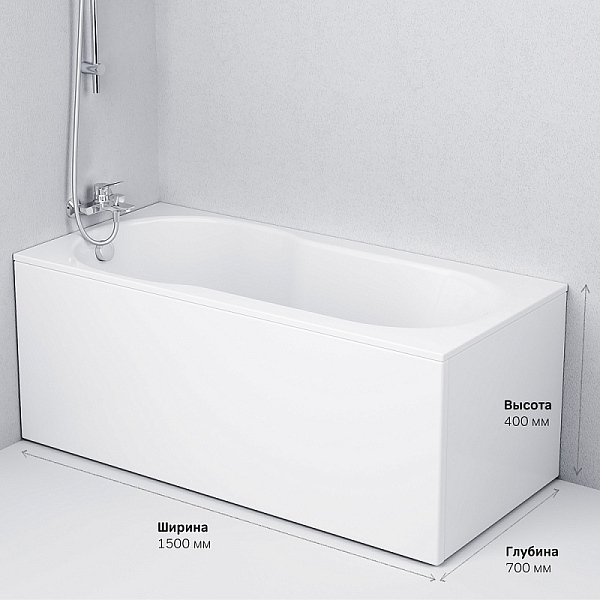 Акриловая ванна AM.PM X-Joy 150х70 , изображение 9