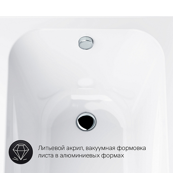 Акриловая ванна AM.PM Sense 150х70 , изображение 5