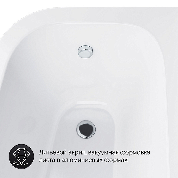 Акриловая ванна AM.PM Spirit 160х100 R , изображение 6