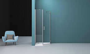 Фото Душевой уголок BelBagno Kraft P-1-100-C-Cr-R