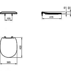 Фото Крышка-сиденье Ideal Standard Connect E772401 с микролифтом