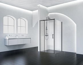 Фото Душевой уголок BelBagno Acqua AH-1-120/90-C-NERO