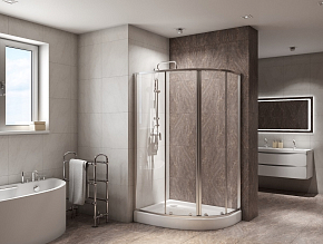 Фото Душевой уголок BelBagno Due RH-2-120/80-C-Cr