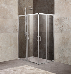 Фото Душевой уголок BelBagno Unique AH-2-100/115-75/90-C-Cr
