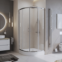 Фото Душевой уголок BelBagno Uno 195-R-2-90-C-Cr