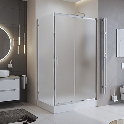 Фото Душевой уголок BelBagno Uno UNO-195-AH-1-100/80-P-Cr