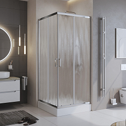 Фото Душевой уголок BelBagno Uno-195 A-2-90-CH-CR