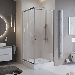 Фото Душевой уголок BelBagno Uno-195 A-2-95-C-Cr