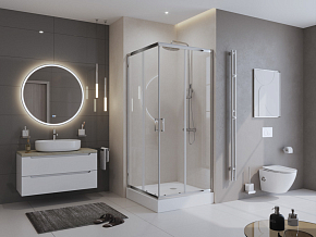 Фото Душевой уголок BelBagno Uno-195 A-2-95-C-Cr