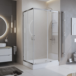 Фото Душевой уголок BelBagno Uno-195 AH-2-100/90-C-Cr