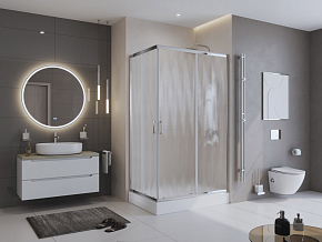 Фото Душевой уголок BelBagno Uno-195 AH-2-120/100-CH-CR