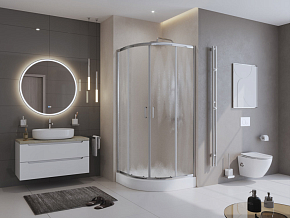 Фото Душевой уголок BelBagno Uno-195 R-2-90-CH-CR
