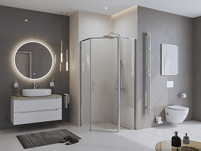 Фото Душевой уголок BelBagno Uno-195 UNO-195-P-1-90-C-Cr