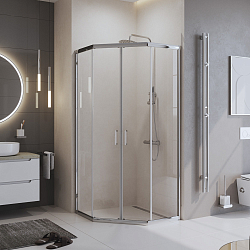 Фото Душевой уголок BelBagno Uno-195 UNO-195-P-2-90-C-Cr