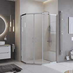 Фото Душевой уголок BelBagno Uno-195 UNO-195-PH-2-120/90-C-Cr