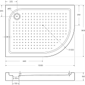 Поддон для душа BelBagno TRAY-BB-RH-100/80-550-15-W-L , изображение 8