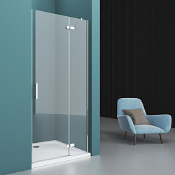 Фото Душевая дверь в нишу BelBagno Kraft B-12-60/40-C-Cr-R