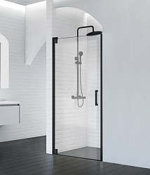 Фото Душевая дверь в нишу BelBagno Marmi B-1-90-C-NERO