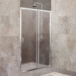 Фото Душевая дверь в нишу BelBagno Unique BF-1-100/115-P-Cr