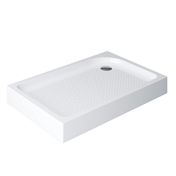 Фото Поддон для душа BelBagno TRAY-BB-AH-100/80-15-W-R