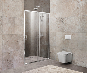 Фото Душевая дверь в нишу BelBagno Unique BF-1-120/135-C-Cr