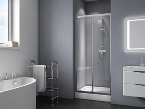 Фото Душевая дверь в нишу BelBagno Due BF-1-100-C-Cr