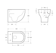 Унитаз подвесной BelBagno Onda безободковый , изображение 9