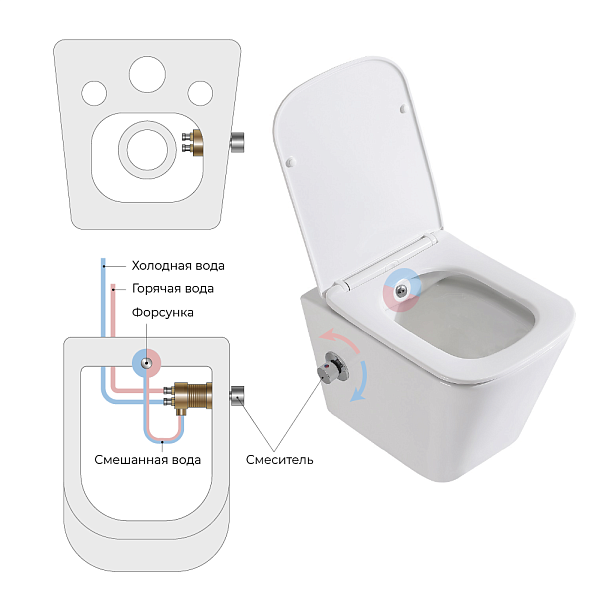 Унитаз подвесной BelBagno Due BB3103CHR-BS/SC , изображение 16
