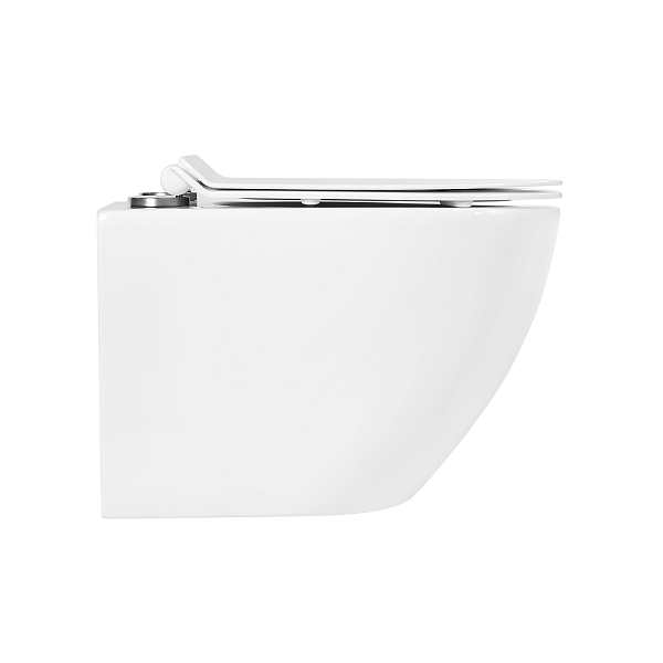 Унитаз подвесной BelBagno Sfera-R BB046CHR/BB2111SC безободковый , изображение 2
