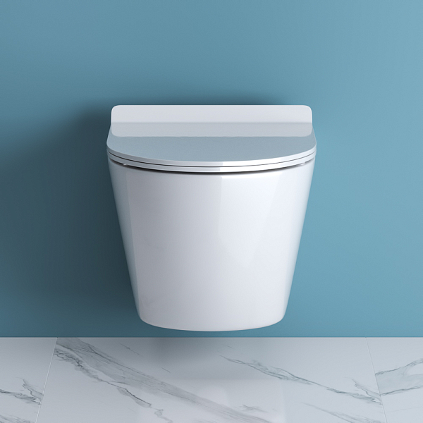 Унитаз подвесной BelBagno Sfera-R BB046CHR/BB2111SC безободковый , изображение 3
