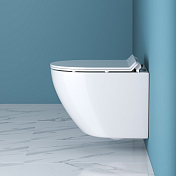 Унитаз подвесной BelBagno Sfera-R BB046CHR/BB2111SC безободковый , изображение 4