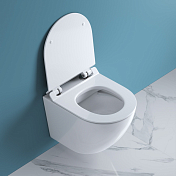 Унитаз подвесной BelBagno Sfera-R BB046CHR/BB2111SC безободковый , изображение 6