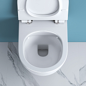 Унитаз подвесной BelBagno Sfera-R BB046CHR/BB2111SC безободковый , изображение 7