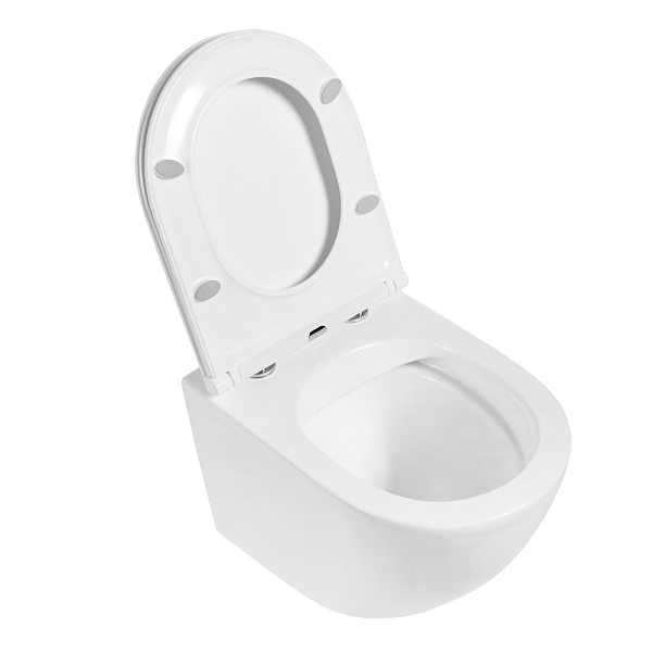 Унитаз подвесной BelBagno Sfera-R BB046CHR/BB870SC безободковый , изображение 5
