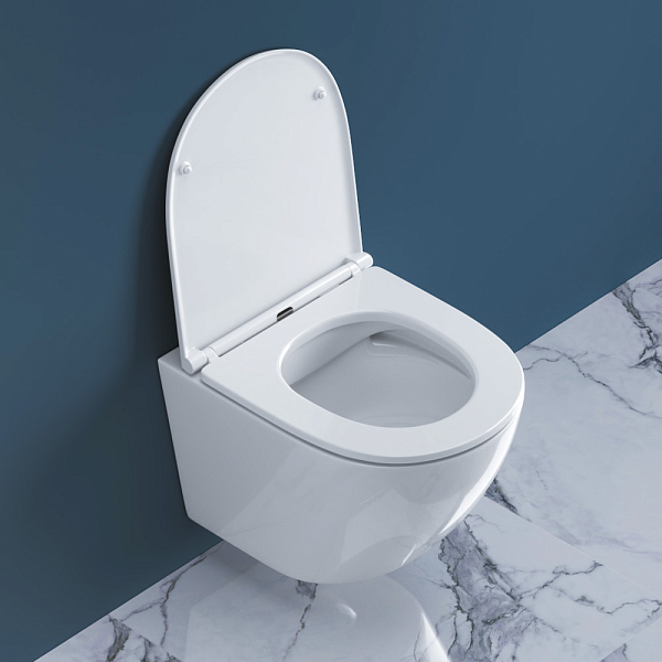 Унитаз подвесной BelBagno Sfera-R BB046CHR/BB870SC безободковый , изображение 11