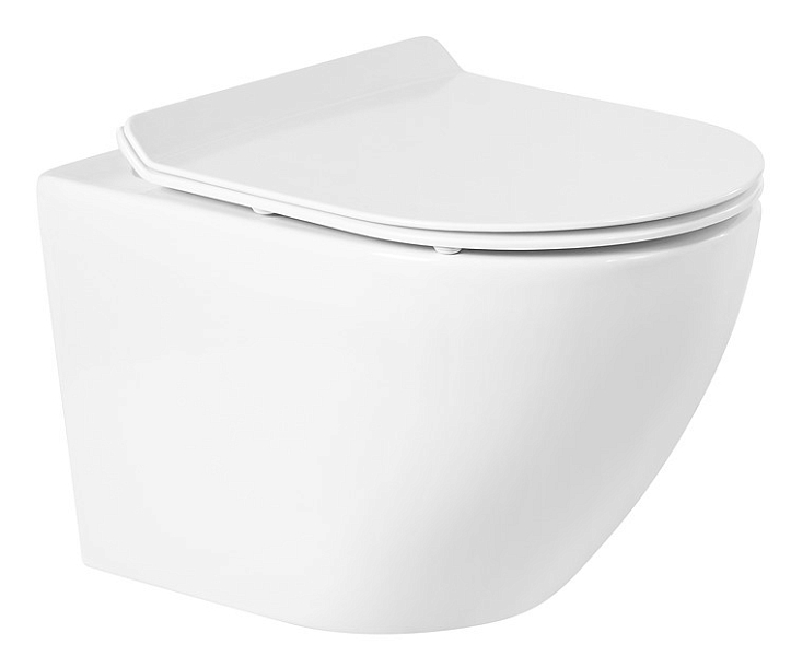 Унитаз подвесной BelBagno Sfera-R BB046CHR/BB2111SC безободковый , изображение 1