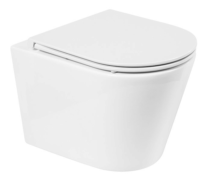 Унитаз подвесной BelBagno Flay-R BB053CHR/BB870SC , изображение 1