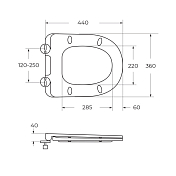 Унитаз-компакт BelBagno Sfera-R BB2141CPR/BB870SC безободковый , изображение 11