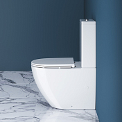 Унитаз-компакт BelBagno Sfera-R BB2141CPR/BB870SC безободковый , изображение 5
