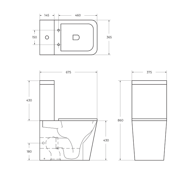 Унитаз-компакт BelBagno Ardente-R BB02093CPR/BB2312SC , изображение 5