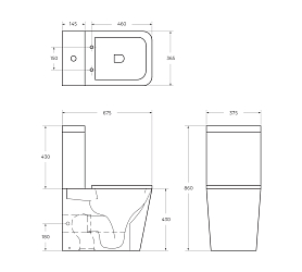Фото Унитаз-компакт BelBagno Ardente-R BB02093CPR/BB2312SC