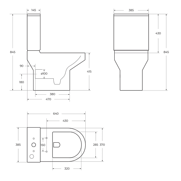 Унитаз-компакт BelBagno Norma безободковый , изображение 10