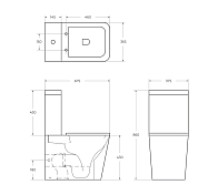 Унитаз-компакт BelBagno Ardente-R безободковый , изображение 11