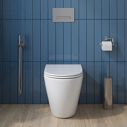 Фото Унитаз приставной BelBagno Sfera-R BB2141CBR/BB870SC безободковый