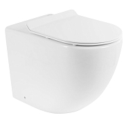 Изображение Унитаз приставной BelBagno Sfera-R BB2141CBR/BB2111SC безободковый Унитаз приставной BelBagno Sfera-R BB2141CBR/BB2111SC безободковый , изображение 1