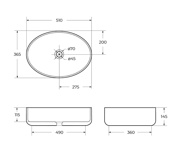 Раковина BelBagno BB1049 50 см , изображение 10