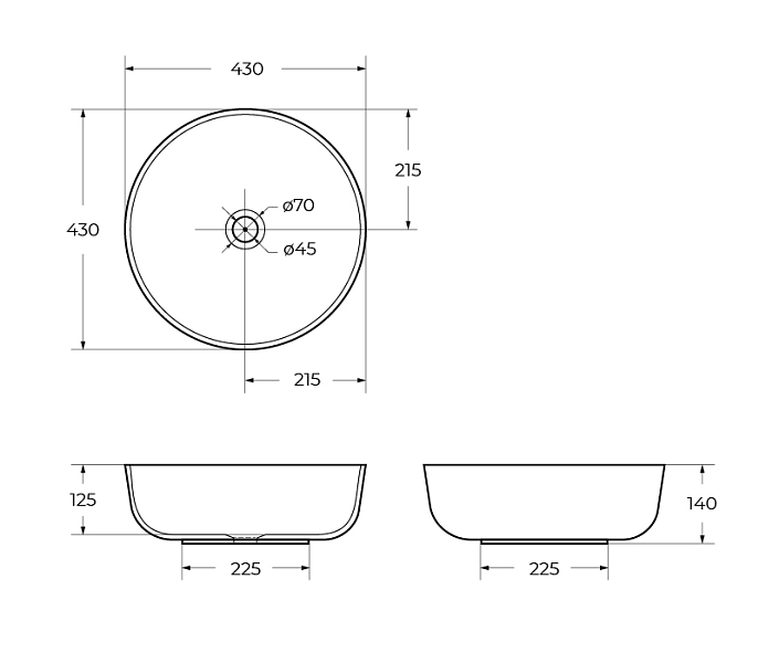 Раковина BelBagno BB1077 40 см , изображение 8