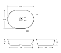 Раковина BelBagno BB1084-H301 , изображение 9